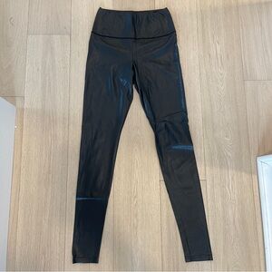 Wilfred Free Daria Vegan Leather Leggings Size Medium Black